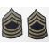WWII era US Army Rayon Master Sergeant Rank Chevrons