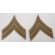 WWII era US Army Khaki Corporal Rank Chevrons​