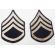 WWII era Rayon Staff Sergeant Rank Chevrons