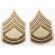 WWII era US Army Khaki Sergeant First Class Rank Chevrons