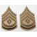 ​WWII era US Army Khaki First Sergeant Second Grade Rank Chevrons