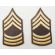 ​Korean War era Women's Taupe Master Sergeant Rank Chevrons