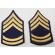 ​Korean War era 1948 Pattern Sergeant First Class Support Arms Rank Chevrons