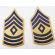 Korean War era 1948 Pattern First Sergeant Combat Arms Rank Chevrons