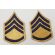 ​Korean War era 1948 Pattern Staff Sergeant Combat Arms Rank Chevrons