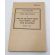 WWII US War Department Manual Handbook On the List of Training Films