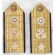 ​1947 Nationalists Chinese / Taiwanese Vice Rear Admiral Bullion Shoulder Boards