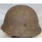 WWII Japanese Army Issue Helmet With Odd Factory Repairs