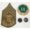 18th Infantry Division Quartermaster Insignia Set
