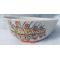 1930's New Old Stock Japanese Home Front Rice Bowl With Bi-Planes in flight, a group of marching soldiers and a rising sun flag Graphics