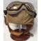 WWII Rigger Made USN Flight Helmet & Goggles