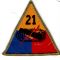WWII 21st Armor Division Patch