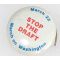 Vietnam Era Stop The Draft March On Washington Pin