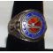 WWII 84th Division RAIL SPLITTERS Silver & Enamel Ring