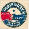 WWII North American Aviation  Army Navy E Flag Award Decal