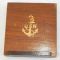 WWII US Navy Wooden Sweetheart Compact