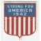 WWII Home Front Strong For America 1942 Patch