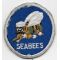 WWII US Navy Seabees Light Blue Background Patch