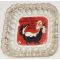 WWII Home Front Anti-Axis Skunk Hitler Glass Ashtray