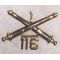 1960's 1st Battery 116th Artillery Officers Collar Device