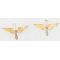1930's-40's Deco Style Air Corps Officers Collar Device Set