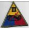 WWII 3rd / III Armored Corps Patch