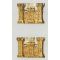 WWII 739th Engineer Theatre Made Officers Collar Brass