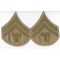 WWII Army Technical Corporal Summer Khaki Chevron Set