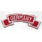 1950's-60's Germany Red Scroll / Patch