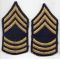 Late-40's-50's Non-Combatant Staff Sergeant Chevron Set