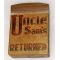 WWII Uncle Sam's Returned Philippine Made Wooden Cigarette Case