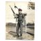 ARVN / South Vietnamese Army Ranger Standing Near Unit Flag Photo