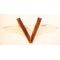 WWII Lucite & Wood Winged V For Victory Pin