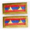 1940's Nationalists Chinese / KMT NCO Rank Collar Badges