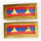 1940's Nationalists Chinese / KMT NCO Rank Collar Badges