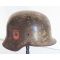 WWII M40 German Combat Police Double Decal Helmet