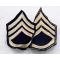 WWII Staff Sergeant Chevron Set.