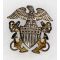 WWII US Navy Officers Cap Badge Amico
