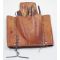 Believed to be a WWII era Lineman's tool pouch with tools