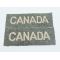 WWII uncut pair of Canada Shoulder Titles.