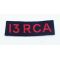 WWII 13th Royal Canadian Artillery Shoulder Title