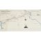 WWII era US Army 5th Armored Division Unit History Map Rhine to the Elbe