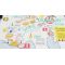 WWII era US Army 36th Infantry Division Unit History Map in France and Germany