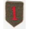 WWII - Occupation Period 1st Division German Made Bullion Patch