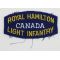 WWII Royal Hamilton Canada Light Infantry Shoulder Title