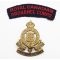 WWII Royal Canadian Ordnance Corps Shoulder Title and cap badge