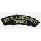 WWII Canadian South Alberta Regiment Shoulder Title