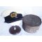 WWII Imperial Japanese Naval Officers White Cover Visor Hat with Metal Hat Box