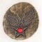 WWII AAF Headquarters Indian Made Bullion Patch With Snaps On Reverse