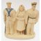 ​WWII era Home Front plaster statue of a Soldier, Sailor and Nurse